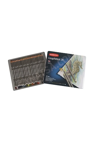 Derwent Graphitint Suda Çözünebilen Renkli Çizim Kalem Seti Tenek N11.109