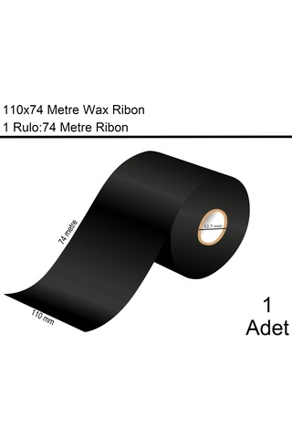 110x74 Wax Ribon En:110 Mm Boy:74 Metre 1 Adet 1
