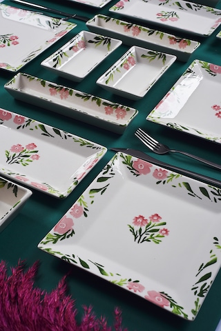 Piatti Naturali 16 Parça 6 Kişilik Bahar Kahvaltı Takımı Handmade Sunum Set Çok Renkli