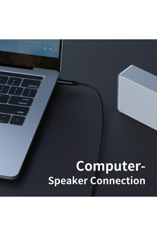 Yingfu Ses Jakı Kablosu, 1m Aux Kablosu 3.5mm Erkek Stereo, İphone, İpod, İpad, Araba, Kulaklık, Radyo, Akıllı Telefon Uyuml