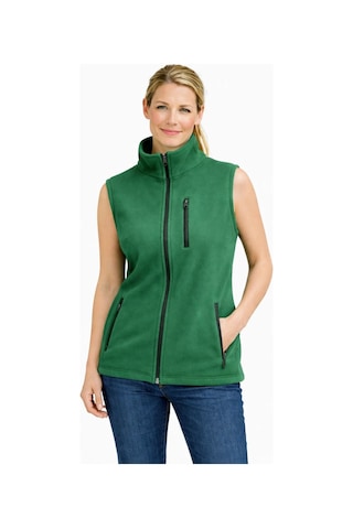Mekaizen Unisex Polar Yelek Fermuarlı 3 Cepli Yumuşak Polar Kumaş, Sıcak Tutma Özellikli Yeşil