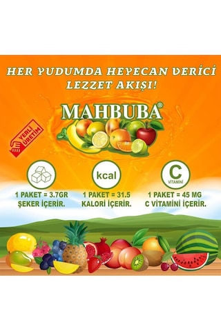 Mahbuba Portakal 4'lü Avantaj Paket Soğuk Veya Sıcak Tüketilebilir Toz İçecek 24 X 11.2 G 11.2 G