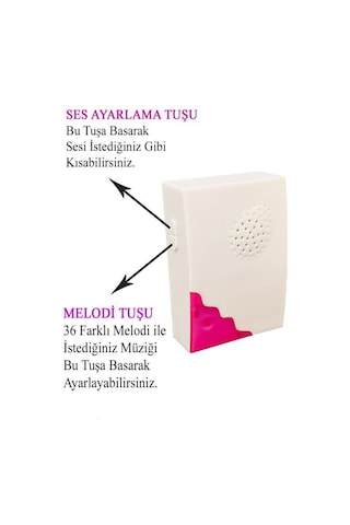 Şahnet Pilli Uzaktan Kumandalı Zil Seti - Kablosuz Kapı Zili Wireless 36 Melodi