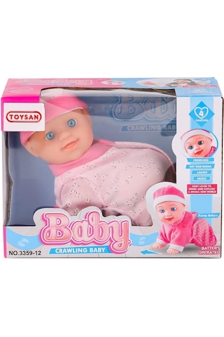 3359-12 Emekleyen Sesli Bebek -toysan Oyuncak