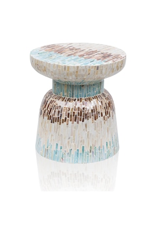 The Mia Sedef Tabure Yan Sehpa 38x40 Cm Tlc0103 Çok Renkli