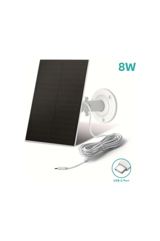 Xuweiwei Güneş Enerjili 8w Güvenlik Kamerası Şarj Cihazı Usb Uyumlu Ayarlanabilir Montaj Şarj Edilebilir Pil 4w 8w Çıkış Telefon Şarj Etmez