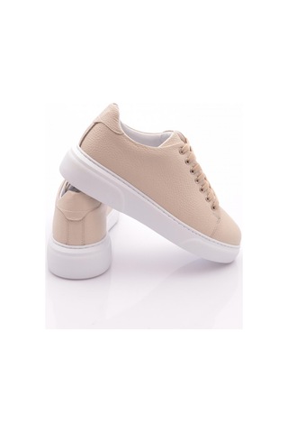 Dgn Paco Erkek Sneakers Ayakkabi Bej Floater Beyaz