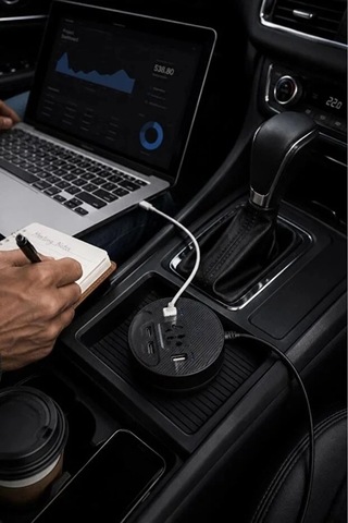 Zenvia Araç Şarj Aleti Çakmaklık İnvertör & Şarj Cihazı 220v Priz+usb & Type-c Araba Çakmaklık Znv2026 Belirtilmemiş