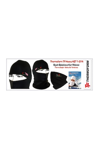 Fai Thermoform Termal Kar Maskesi Bere Polar Boyunluk Bandana Siyah