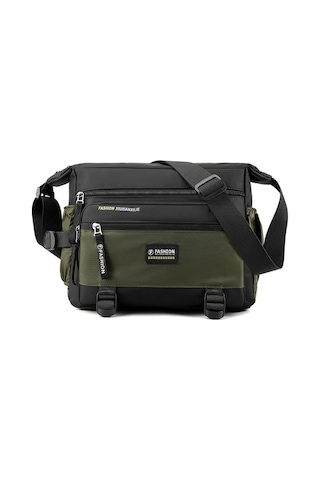 Ordu Yeşili Yeni Erkek Crossbody Çanta Erkek Naylon Omuz Çantaları Erkek Postacı Çantası Erkek Çanta Seyahat İçin Rahat Büyük Çanta Gri Haki