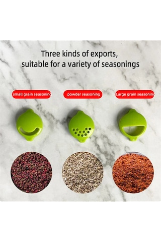 Mutfak Baharat Düzenleyici Raf - 3/6/10 Parça/set Delme Gerektirmeyen Askı Tasarımı İle Mutfak Baharat Torbası Saklama Rafı, Kapatma Klipsi Ve Dağıtıcı İle Baharat Saklama Düzenleyici Raf. Yeşil