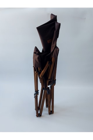 Joyfull Turtle Ahşap - Kollu Katlanır Sandalye -kahverengi Kılıf Kahverengi