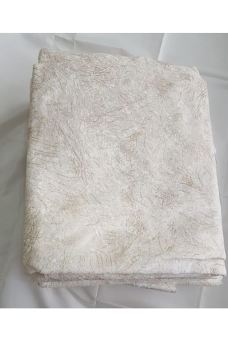 Madame Clean Krem Süngerli Koltuk Çekyat Örtüsü Damar Desenli Parlak