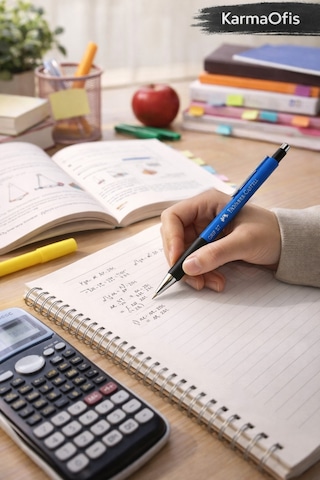 Faber-castell 1347 Versatil Kalem 0.7 Mm Mavi Ergonomik Mekanik Kalem Okul Ofis Mavi