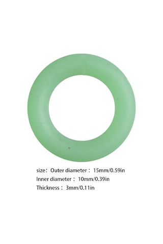 MSO Fosforlu O-Ring Halka Olta Balıkçılık Kamp Kamış Çivi Çadır 10 Adet