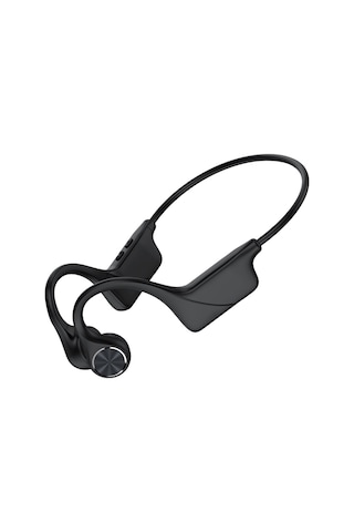 Teltree Siyah Kemik İletimli Bluetooth 5.0 Kulaklık - Ipx6 Su Geçirmez Sporcu Kulaklık Koşu Yüzme İçin 6 Saat Çalma Süresi
