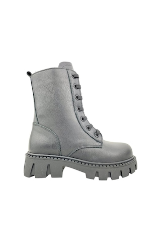 Tank Çocuk Hakiki Deri Bot Siyah Siyah