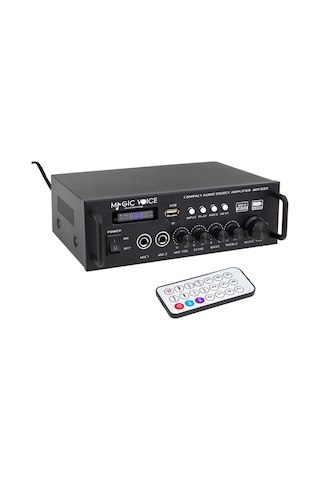 Magicvoice Mv-520 15 Watt Usb Sd Bluetooth 1 Mikrofonlu Girişli Trafosuz Anfi Okul Cami Mağaza Tipi Amfi