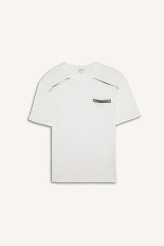 Defacto %100 Pamuk New Regular Fıt Kısa Kollu 2li Pijama Takımı H8717ax26smwt34 Beyaz-wt34