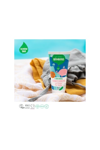 Siveno %100 Doğal Bebek Güneş Kremi Leke Karşıtı  Nemlendirici Bitkisel Vegan UVA UVB SPF 50+ 50 ML