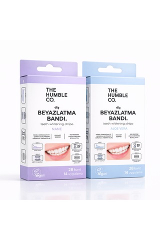 The Humble Co. Teeth Whitening Strips - Aloe Vera 28 Strips Diş Beyazlatma Bandı Aloe Vera
