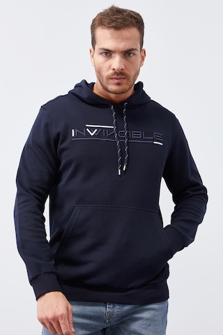 Tommy Life Lacivert Kanguru Cep Standart Kalıp Kapüşonlu Erkek Sweatshirt - 87883 Lacivert