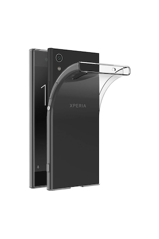 Kvy Sony Xperia Xa1 Ultra Kamera Korumalı Süper Silikon Kılıf Şeffaf
