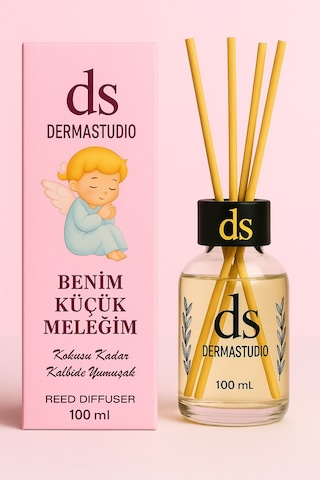 Benim Küçük Meleğim Pudramsı Bebek Kokusu Premium Bambu Oda Kokusu, 100 Ml Karışık