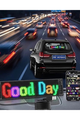 Rgb Led Yazı Paneli Telefon Kontrollü Kayan Yazı Animasyonlu Ekran 399832