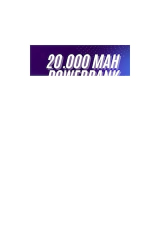 Powerbank 20.000 Mah Hızlı Şarj Özellikli Taşınabilir Usb Girişli Rekli