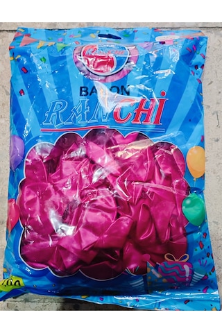 100 Lü Metalik Balon 14/a Birinci Kalite 12 İnç Fuşya Renk Pembe