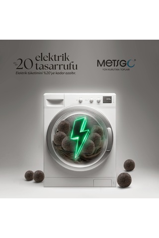 Saf Ve Doğal Yerli Üretim Koyu Renkli Yün Kurutma Topları 3 Adet