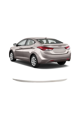 Hyundai Elantra Uyumlu 2011-2015 Krom Bagaj Alt Çıtası Paslanmaz Çelik