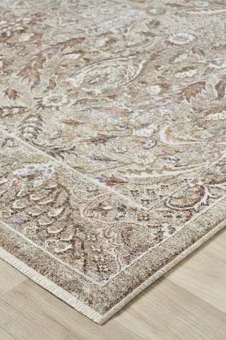 Mariesse Home Spectrum Serisi Degrade Iplik Yumuşak Silinebilir Keçeleşmez Leke Tutmaz Vintage Premium Halı 804 Bej