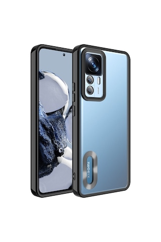 Xiaomi Mi 12T Pro Kılıf Kamera Korumalı Logo Gösteren Zore Omega