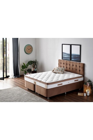 Niron Latte 200x200 Çift Kişilik Yatak Full Ortopedik Sert Yatak
