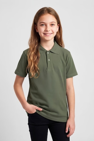 Modanino Kız Çocuk T-shirt %100 Pamuk Ve Okul Tarz 6-16 Yaş 12784mrt Haki