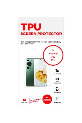 Huawei P60 Pro Full Kaplama Ön Arka Ve Yanlar 360 Derece Hd Film