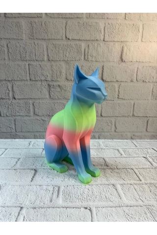 Açık Rainbow Kedi Biblo Modern Salon Ve Raf Dekoru