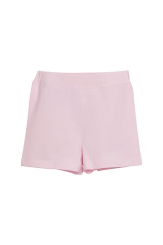 Lovetti Açık Pembe Kız Çocuk Düz Basıc Dans Şortu Pembe