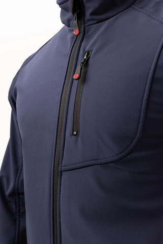 Salina Mont Erkek Su İtici Rüzgar Geçirmez Softshell Kışlık Outdoor Mont Lacivert