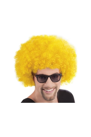 Hemengo Sarı Renk Kıvırcık Afro Bonus Peruk Hmngobzs Belirtilmemiş