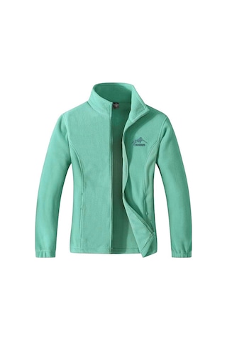 Unisex Polar Tam Fermuarlı Outdoor Polar Ceket Tactical Polar Kadın-erkek Polar Renkli-tam Mint Yeşili