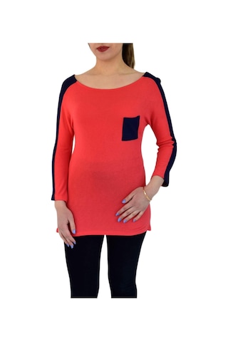 Kadın Kayık Yaka Turuva Kol Sweatshirt Brg-35341 001