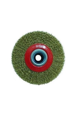 Hawk 10103 Daire Fırça Sarı Telli 125x25 Mm