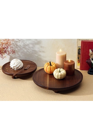 Porland Akazie Ayaklı Sunum Tabağı 24 Cm 04sty008082