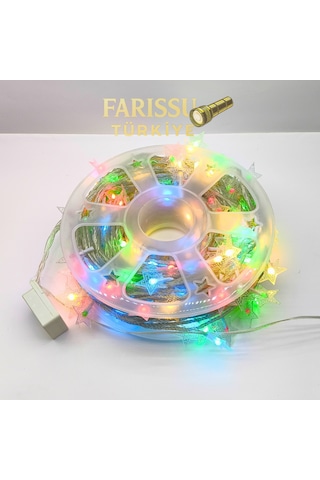 50 Metre Rgb Yıldızlı Led Işık 8 Modlu, 250 Yıldız, Yılbaşı Ve Etkinlik Aydınlatması RGB