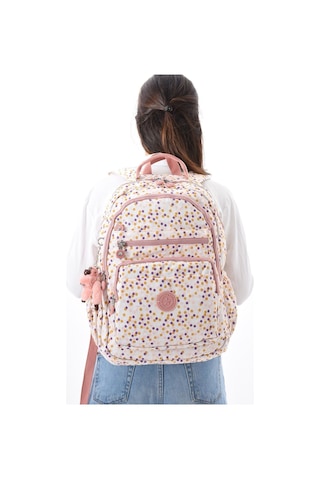 8861 Unisex Klınkır Maymunlu Günlük Ve Okul Sırt Çantası Pembe