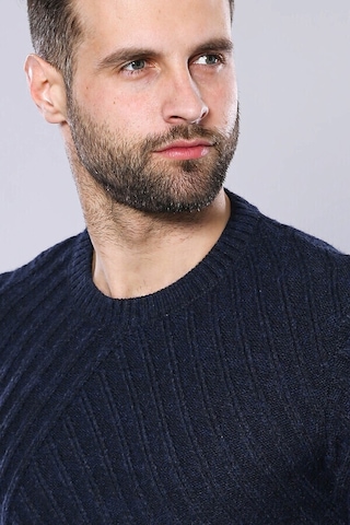 Desenli Lacivert Bisiklet Yaka Triko Wessi 001