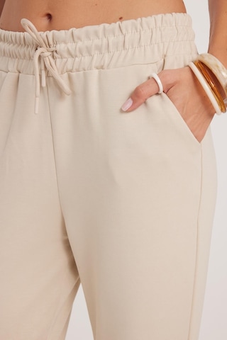 Tudors Kadın Relax Fit Rahat Kesim Modal Kumaş Beli Bağlamalı Lastikli Jogger Taş Eşofman Altı-39590